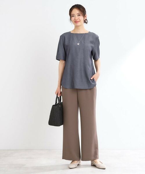 Reflect / リフレクト シャツ・ブラウス | 【マシンウォッシュ可】デニム調プルオーバーブラウス | 詳細4