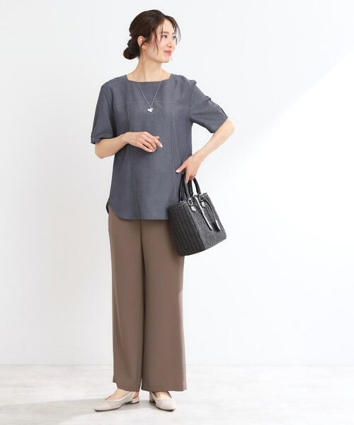 Reflect / リフレクト シャツ・ブラウス | 【マシンウォッシュ可】デニム調プルオーバーブラウス | 詳細5