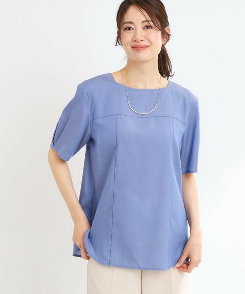 Reflect / リフレクト シャツ・ブラウス | 【マシンウォッシュ可】デニム調プルオーバーブラウス | 詳細7