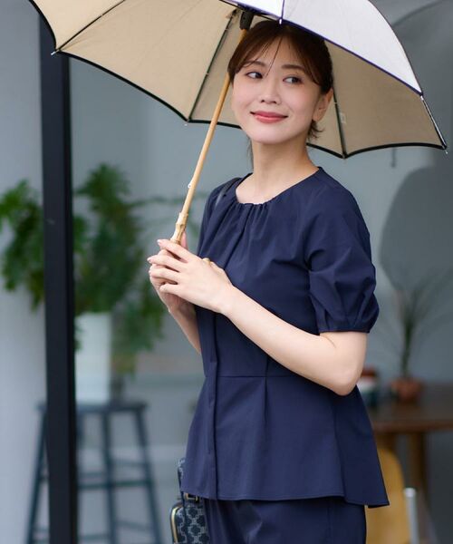 Reflect / リフレクト シャツ・ブラウス | 【マシンウォッシュ可/撥水/雨の日OK!】レインシリーズブラウス(ネイビー(094))