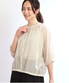 Reflect / リフレクト シャツ・ブラウス | 【夏SALE／E‐QUALITY／手洗い可／羽織にも◎】シアーブラウス