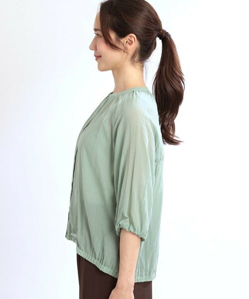 Reflect / リフレクト シャツ・ブラウス | 【夏SALE/E‐QUALITY/手洗い可/羽織にも◎】シアーブラウス | 詳細15