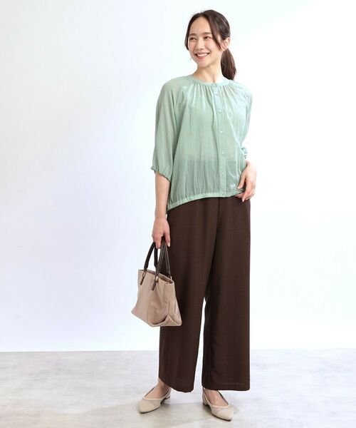 Reflect / リフレクト シャツ・ブラウス | 【夏SALE/E‐QUALITY/手洗い可/羽織にも◎】シアーブラウス | 詳細2