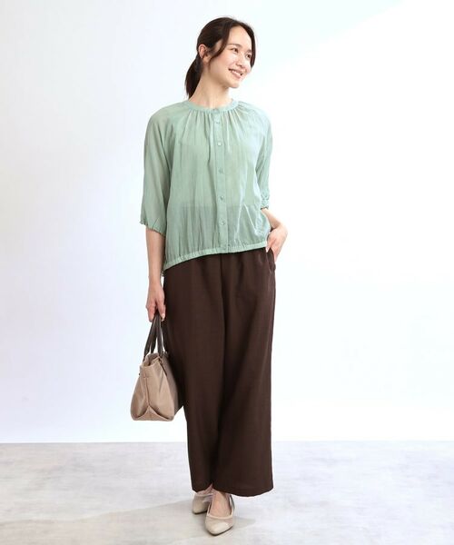 Reflect / リフレクト シャツ・ブラウス | 【夏SALE/E‐QUALITY/手洗い可/羽織にも◎】シアーブラウス | 詳細3