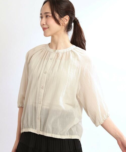 Reflect / リフレクト シャツ・ブラウス | 【夏SALE/E‐QUALITY/手洗い可/羽織にも◎】シアーブラウス | 詳細9