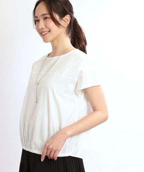 Reflect / リフレクト シャツ・ブラウス | 【夏SALE/E‐QUALITY/手洗い可】フレンチスリーブブラウス | 詳細1