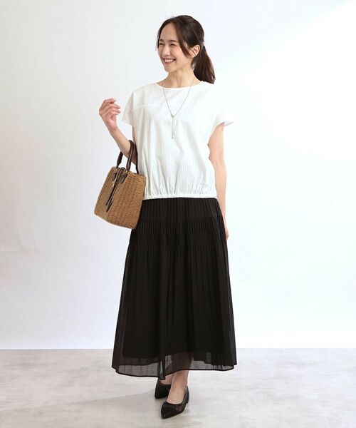 Reflect / リフレクト シャツ・ブラウス | 【夏SALE/E‐QUALITY/手洗い可】フレンチスリーブブラウス | 詳細2