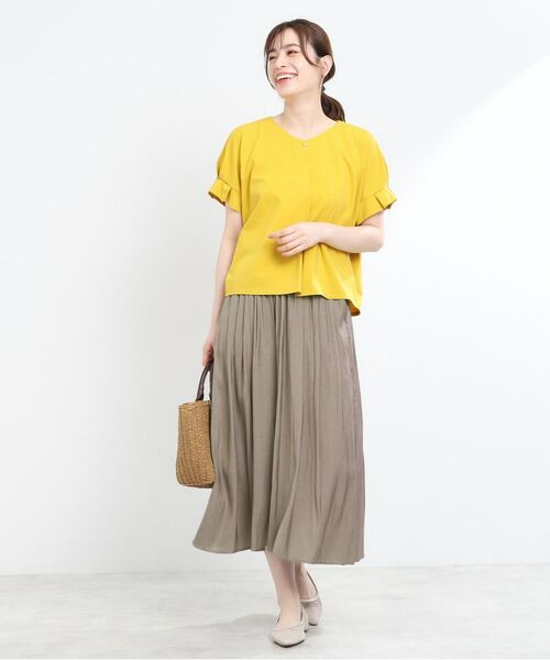 Reflect / リフレクト ショート・ハーフ・半端丈パンツ | 【ウエストゴム仕様／長く着られる◎】スカーチョパンツ | 詳細10