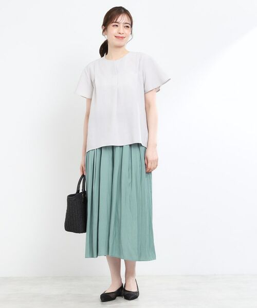 Reflect / リフレクト ショート・ハーフ・半端丈パンツ | 【ウエストゴム仕様／長く着られる◎】スカーチョパンツ | 詳細14