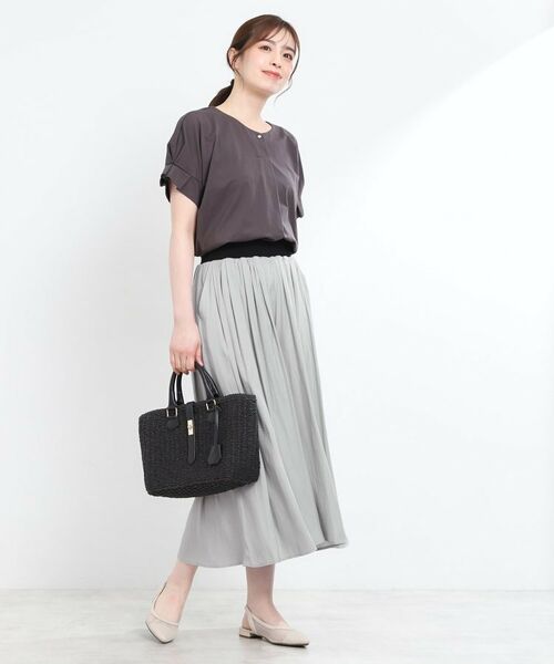 Reflect / リフレクト ショート・ハーフ・半端丈パンツ | 【ウエストゴム仕様／長く着られる◎】スカーチョパンツ | 詳細2