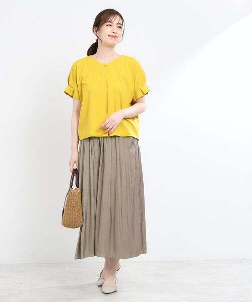 Reflect / リフレクト ショート・ハーフ・半端丈パンツ | 【ウエストゴム仕様／長く着られる◎】スカーチョパンツ | 詳細9