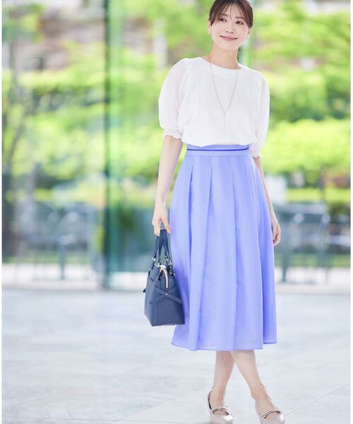 Reflect / リフレクト シャツ・ブラウス | 【マシンウォッシュ可】シアーパフスリーブTブラウス | 詳細1