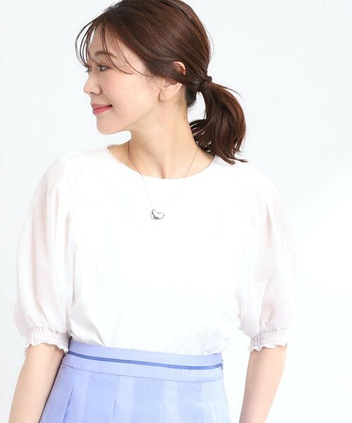 Reflect / リフレクト シャツ・ブラウス | 【マシンウォッシュ可】シアーパフスリーブTブラウス | 詳細11