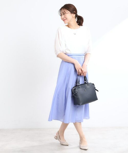 Reflect / リフレクト シャツ・ブラウス | 【マシンウォッシュ可】シアーパフスリーブTブラウス | 詳細13