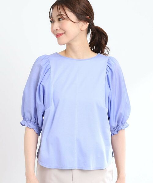 Reflect / リフレクト シャツ・ブラウス | 【マシンウォッシュ可】シアーパフスリーブTブラウス | 詳細24