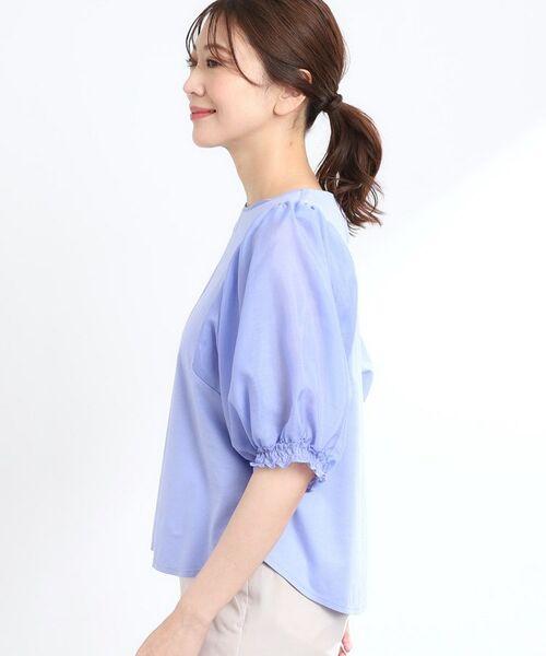 Reflect / リフレクト シャツ・ブラウス | 【マシンウォッシュ可】シアーパフスリーブTブラウス | 詳細25