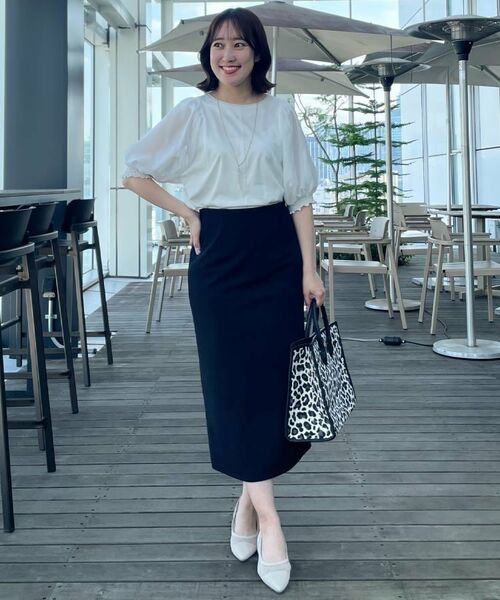 Reflect / リフレクト シャツ・ブラウス | 【マシンウォッシュ可】シアーパフスリーブTブラウス | 詳細4