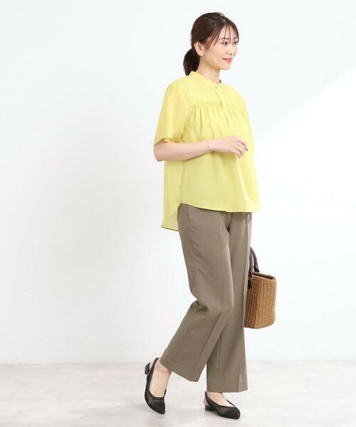 Reflect / リフレクト パンツ | 【マシンウォッシュ可】リネンライクフレアパンツ | 詳細12