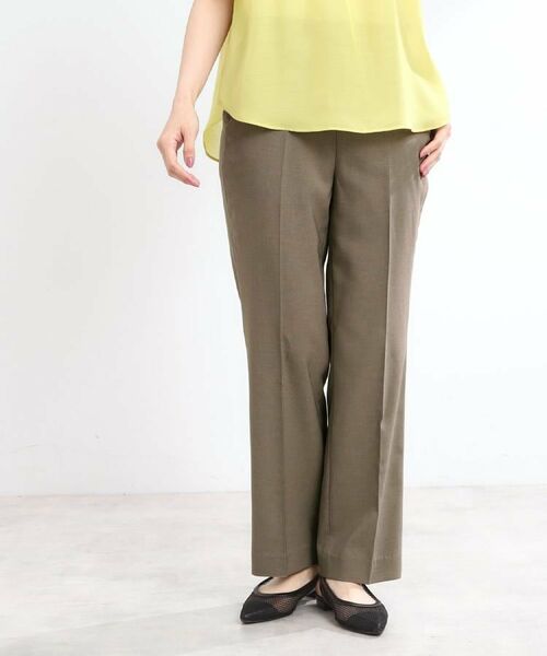 Reflect / リフレクト パンツ | 【マシンウォッシュ可】リネンライクフレアパンツ | 詳細14