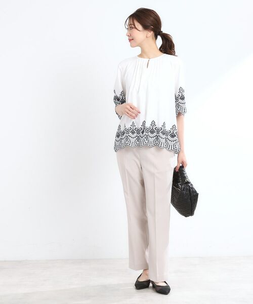 Reflect / リフレクト パンツ | 【マシンウォッシュ可】リネンライクフレアパンツ | 詳細16