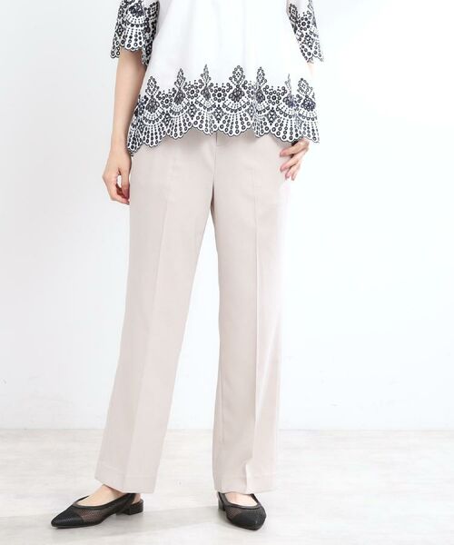 Reflect / リフレクト パンツ | 【マシンウォッシュ可】リネンライクフレアパンツ | 詳細18