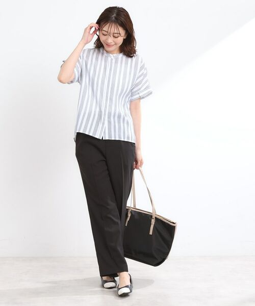 Reflect / リフレクト パンツ | 【マシンウォッシュ可】リネンライクフレアパンツ | 詳細8