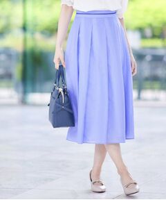 Reflect / リフレクト スカート | 【マシンウォッシュ可／セットアップ可】シアーボックスタックプリーツスカート