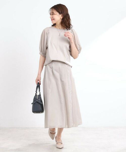 Reflect / リフレクト スカート | 【マシンウォッシュ可/セットアップ可】シアーボックスタックプリーツスカート | 詳細12