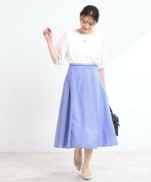 Reflect / リフレクト スカート | 【マシンウォッシュ可/セットアップ可】シアーボックスタックプリーツスカート | 詳細17