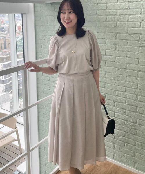 Reflect / リフレクト スカート | 【マシンウォッシュ可/セットアップ可】シアーボックスタックプリーツスカート | 詳細3