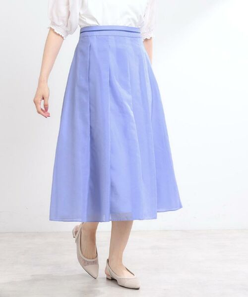 Reflect / リフレクト スカート | 【マシンウォッシュ可/セットアップ可】シアーボックスタックプリーツスカート | 詳細30