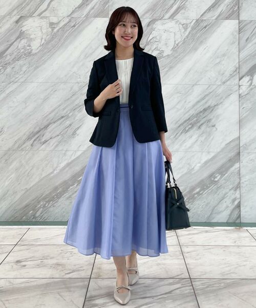 Reflect / リフレクト スカート | 【マシンウォッシュ可/セットアップ可】シアーボックスタックプリーツスカート | 詳細4