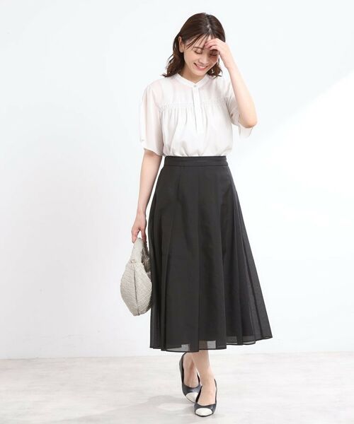 Reflect / リフレクト スカート | 【マシンウォッシュ可/セットアップ可】シアーボックスタックプリーツスカート | 詳細7