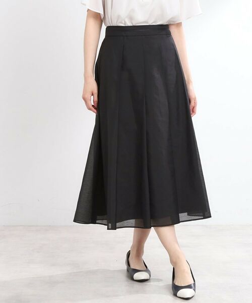 Reflect / リフレクト スカート | 【マシンウォッシュ可/セットアップ可】シアーボックスタックプリーツスカート | 詳細8