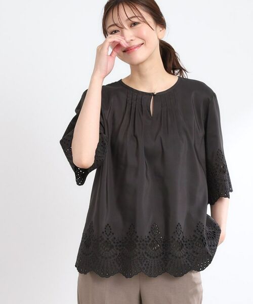 Reflect / リフレクト シャツ・ブラウス | 【洗える/シワになりにくい】エンブロイダリーブラウス | 詳細11