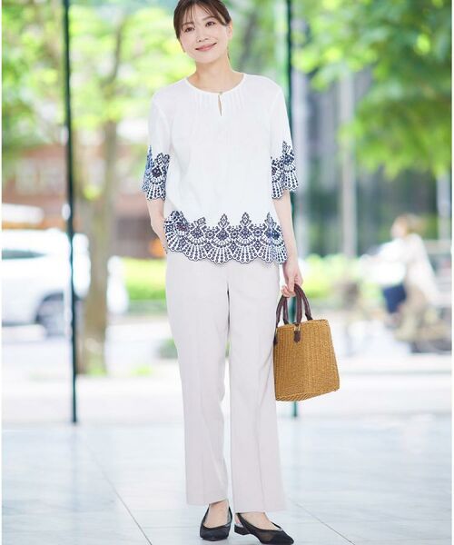 Reflect / リフレクト シャツ・ブラウス | 【洗える/シワになりにくい】エンブロイダリーブラウス | 詳細2