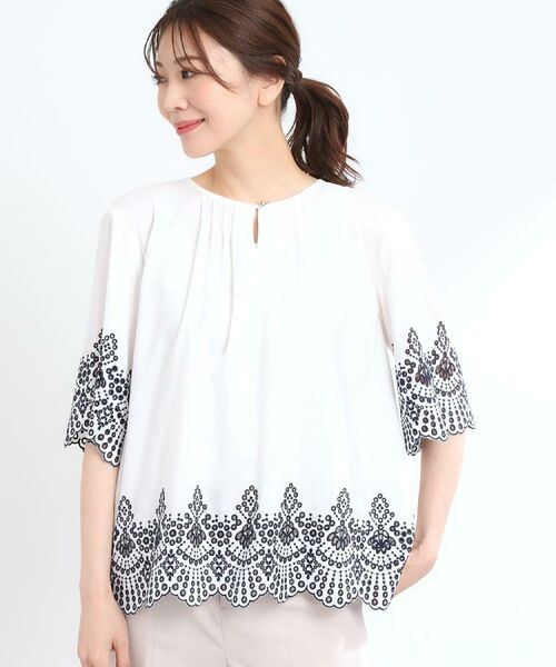 Reflect / リフレクト シャツ・ブラウス | 【洗える/シワになりにくい】エンブロイダリーブラウス | 詳細7