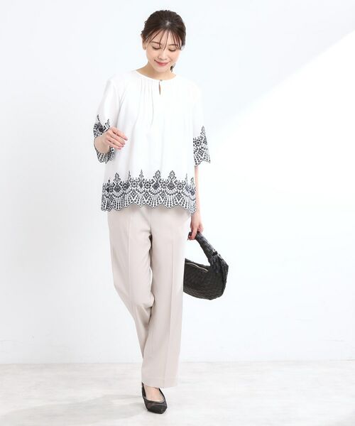 Reflect / リフレクト シャツ・ブラウス | 【洗える/シワになりにくい】エンブロイダリーブラウス | 詳細8