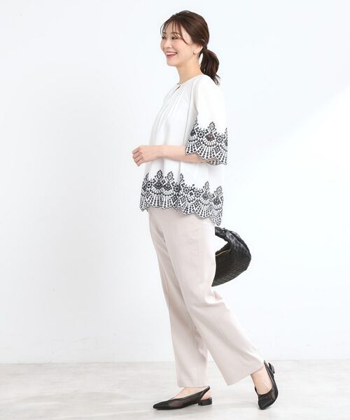 Reflect / リフレクト シャツ・ブラウス | 【洗える/シワになりにくい】エンブロイダリーブラウス | 詳細9