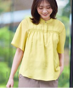 Reflect / リフレクト シャツ・ブラウス | 【選べる5色◎／マシンウォッシュ可】シャーリングデザインブラウス