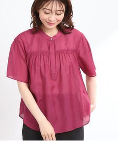 Reflect / リフレクト シャツ・ブラウス | 【選べる5色◎／マシンウォッシュ可】シャーリングデザインブラウス