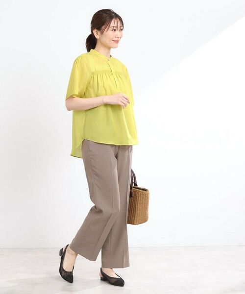 Reflect / リフレクト シャツ・ブラウス | 【選べる5色◎/マシンウォッシュ可】シャーリングデザインブラウス | 詳細14