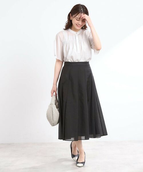 Reflect / リフレクト シャツ・ブラウス | 【選べる5色◎/マシンウォッシュ可】シャーリングデザインブラウス | 詳細18