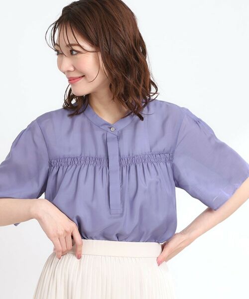 Reflect / リフレクト シャツ・ブラウス | 【選べる5色◎/マシンウォッシュ可】シャーリングデザインブラウス | 詳細26