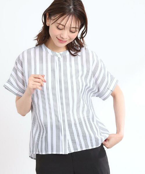 Reflect / リフレクト シャツ・ブラウス | 【洗える】ドビーストライプブラウス | 詳細5