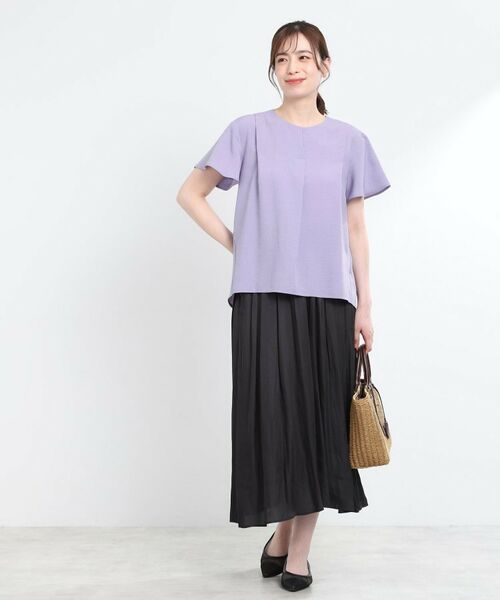 Reflect / リフレクト シャツ・ブラウス | ドライタッチスキッパーネックブラウス | 詳細10