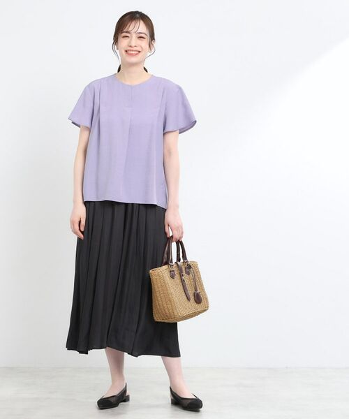 Reflect / リフレクト シャツ・ブラウス | ドライタッチスキッパーネックブラウス | 詳細11