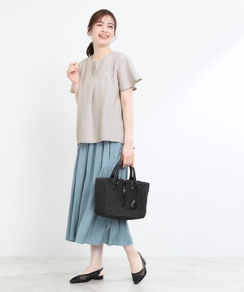 Reflect / リフレクト シャツ・ブラウス | ドライタッチスキッパーネックブラウス | 詳細3