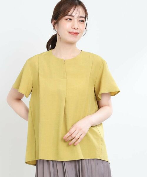 Reflect / リフレクト シャツ・ブラウス | ドライタッチスキッパーネックブラウス | 詳細5