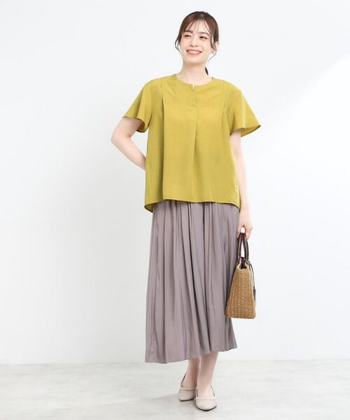 Reflect / リフレクト シャツ・ブラウス | ドライタッチスキッパーネックブラウス | 詳細6